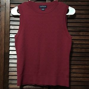 Ann Taylor Knit Maroon Top